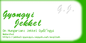 gyongyi jekkel business card